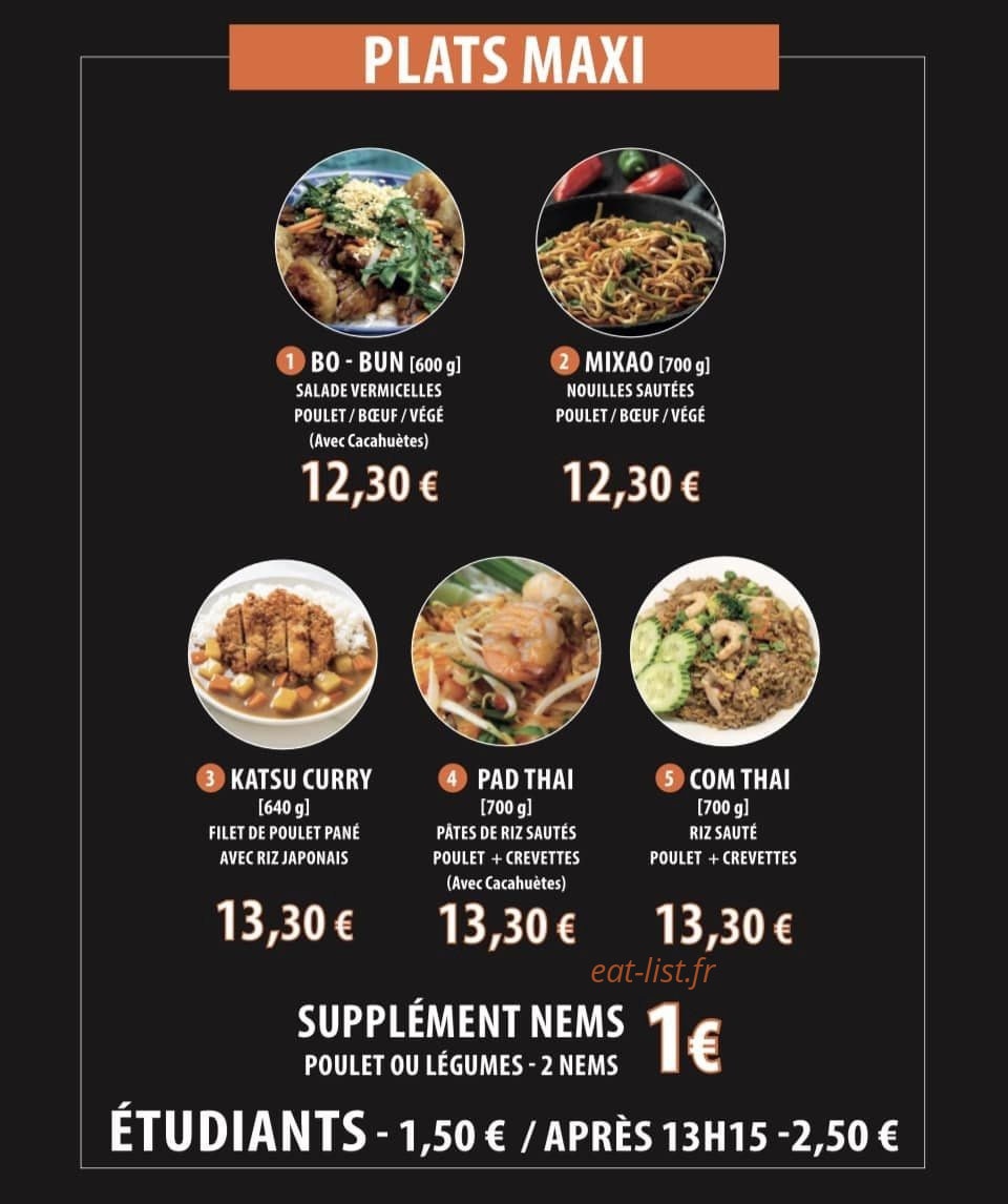 Rice Noodle — carte page 3
