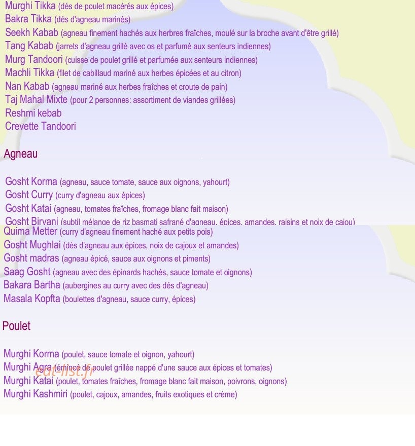 Taj Mahal — carte page 2