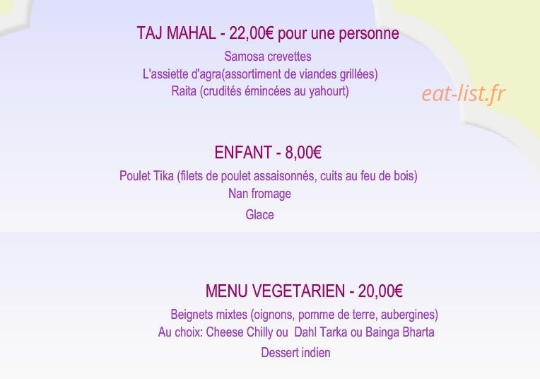 Taj Mahal — carte page 9