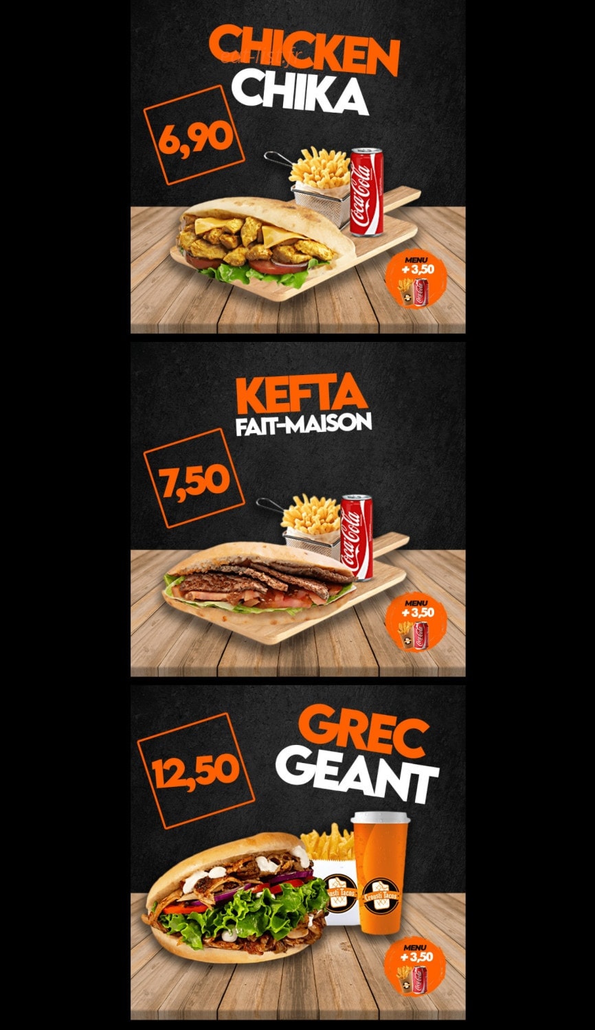 Crousti Tacos — carte page 7