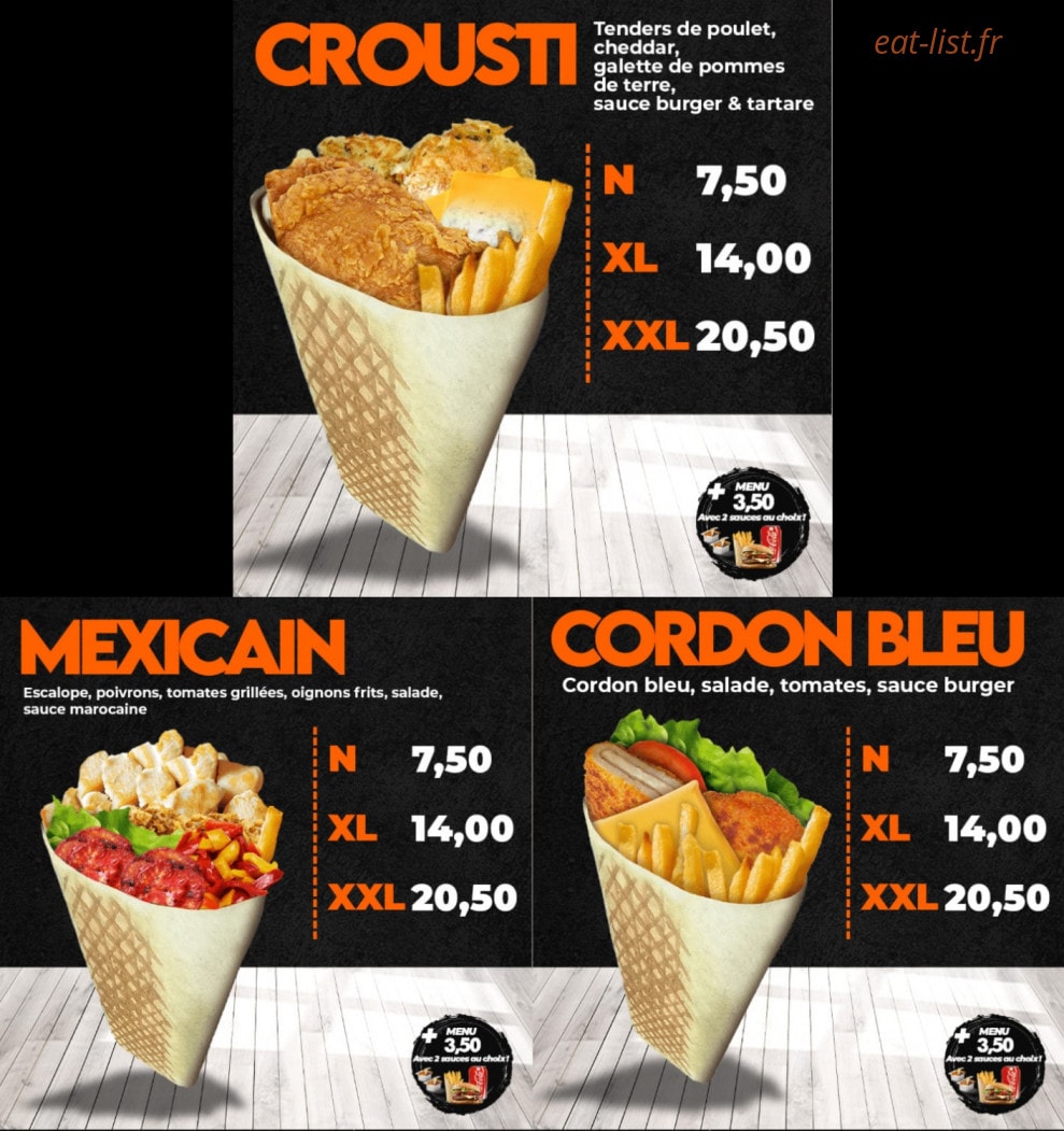 Crousti Tacos — carte page 4