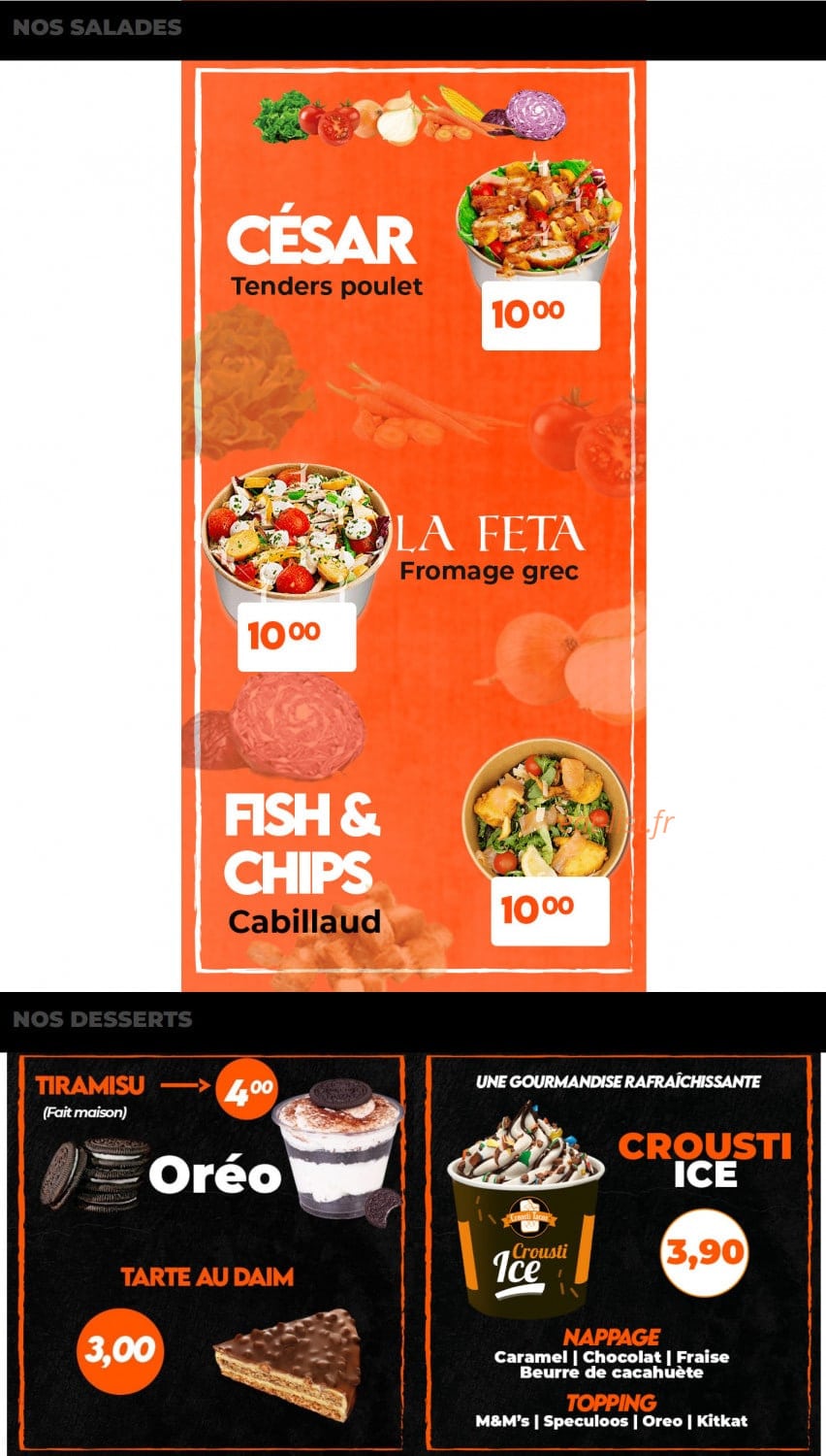 Crousti Tacos — carte page 9