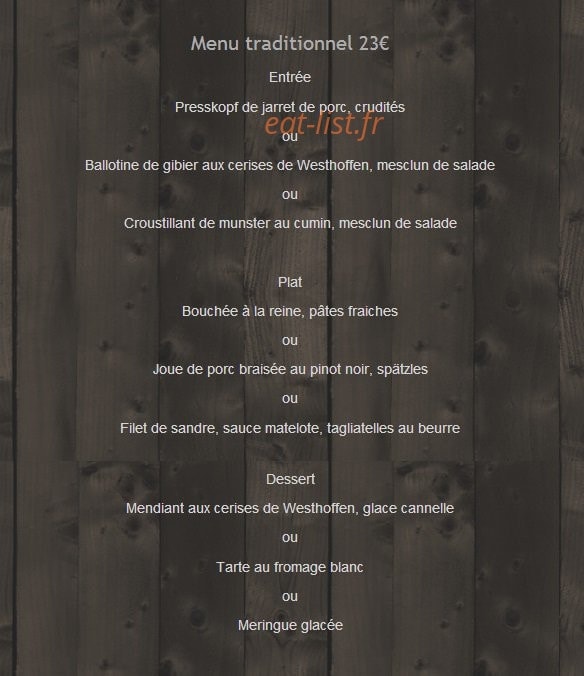 A La Charrue d'Or — carte page 6