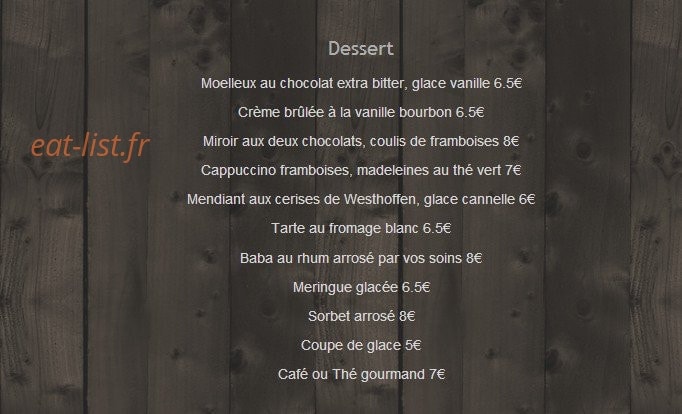 A La Charrue d'Or — carte page 3