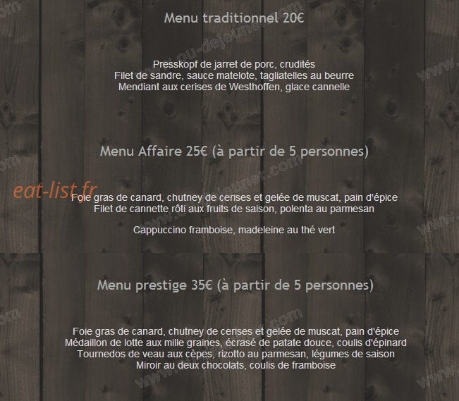A La Charrue d'Or — carte page 9