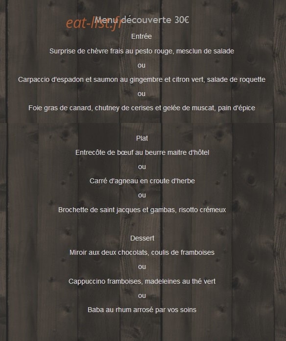 A La Charrue d'Or — carte page 7