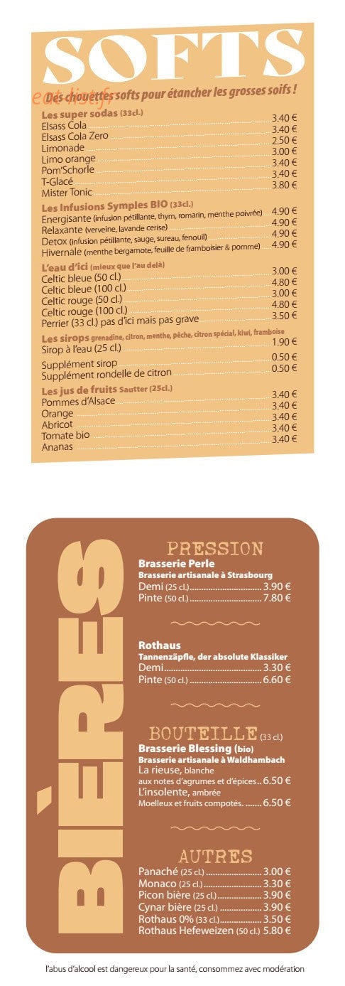 Café des Rochers — carte page 5