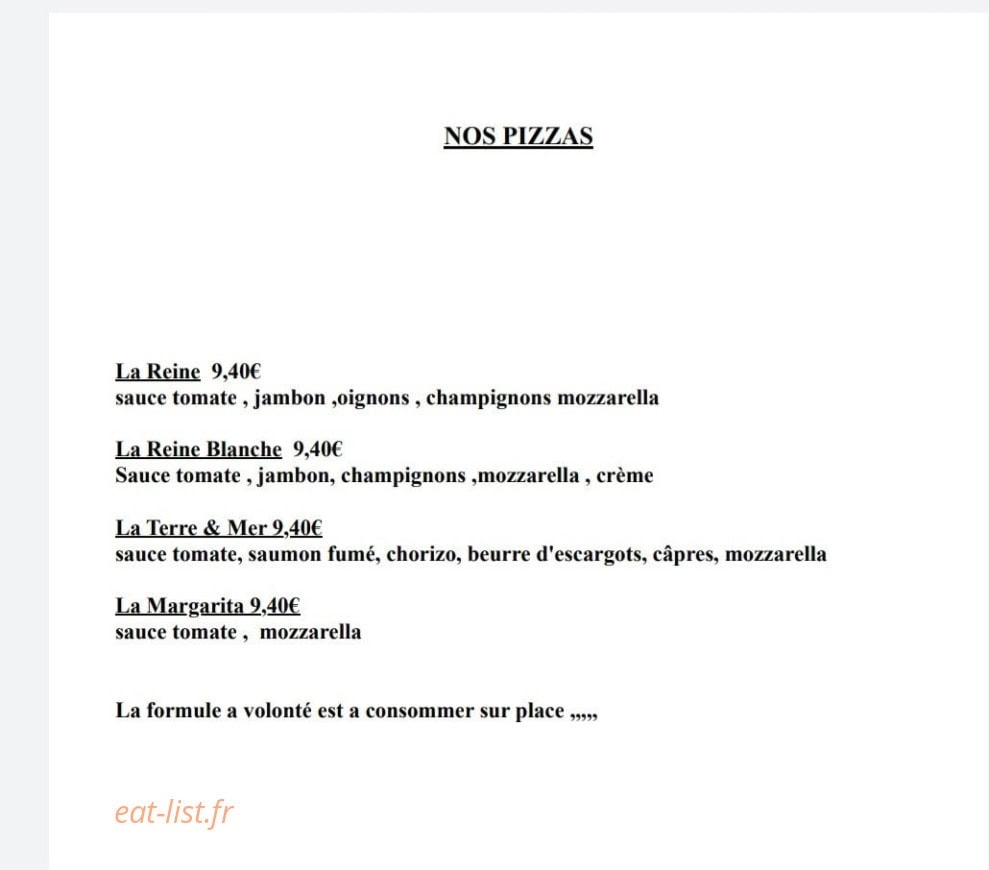 Chez Serge & Sandra — carte page 1