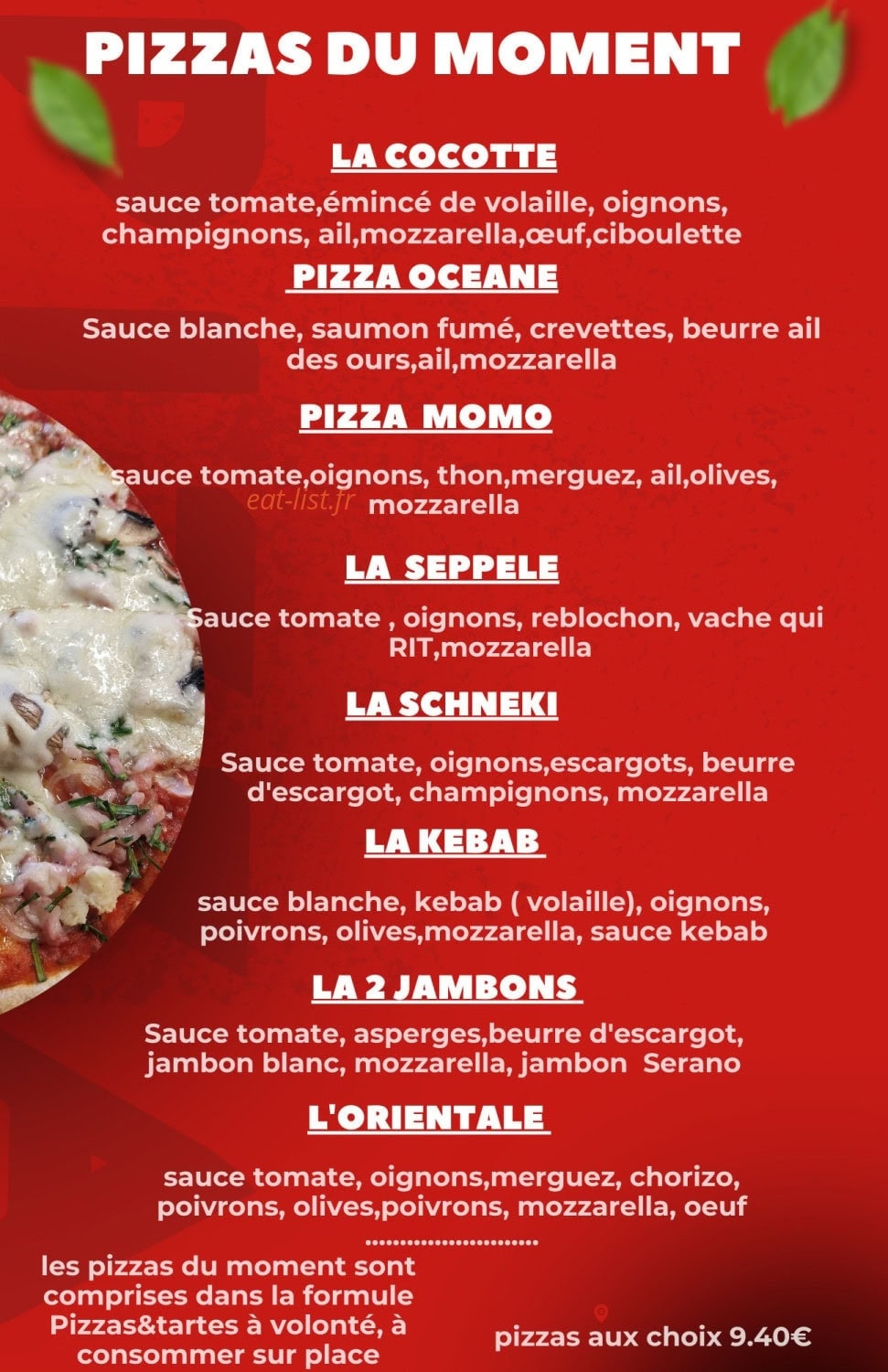 Chez Serge & Sandra — carte page 2
