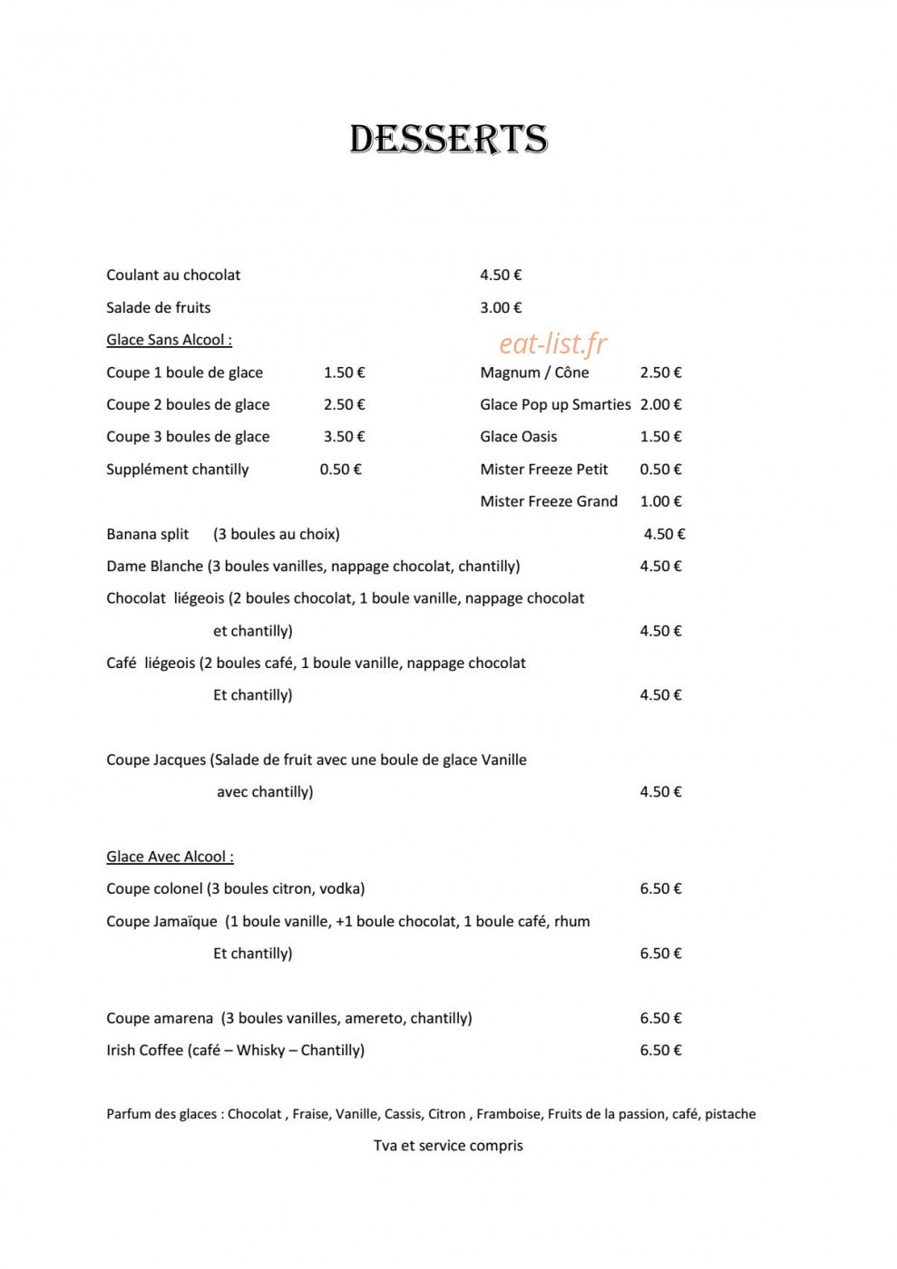 Hanau Delice — carte page 3