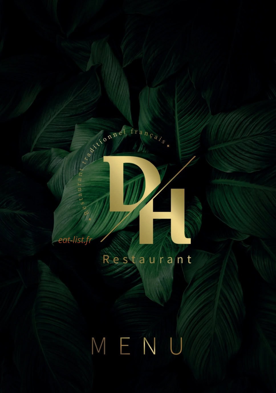 Restaurant Le DH — carte page 1