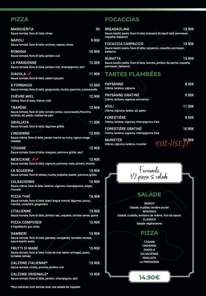 La Scuderia — carte page 1