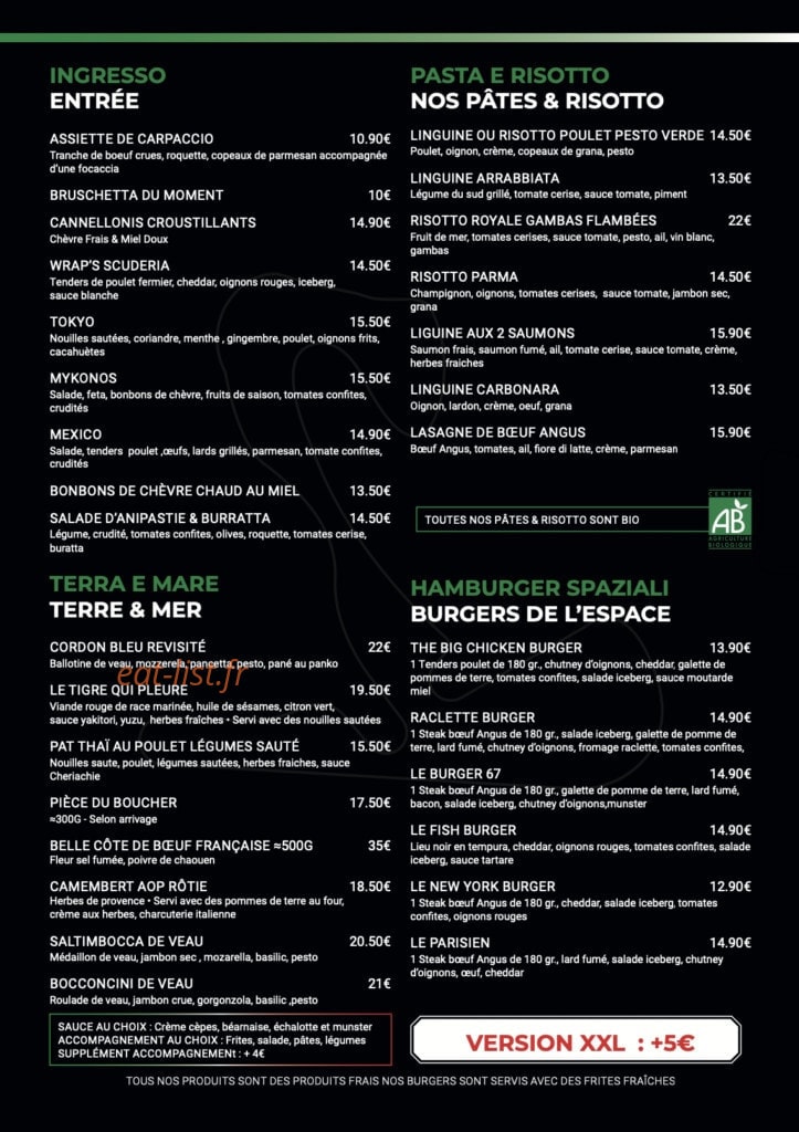 La Scuderia — carte page 3