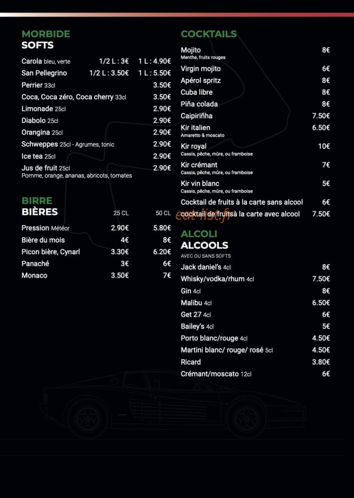 La Scuderia — carte page 4