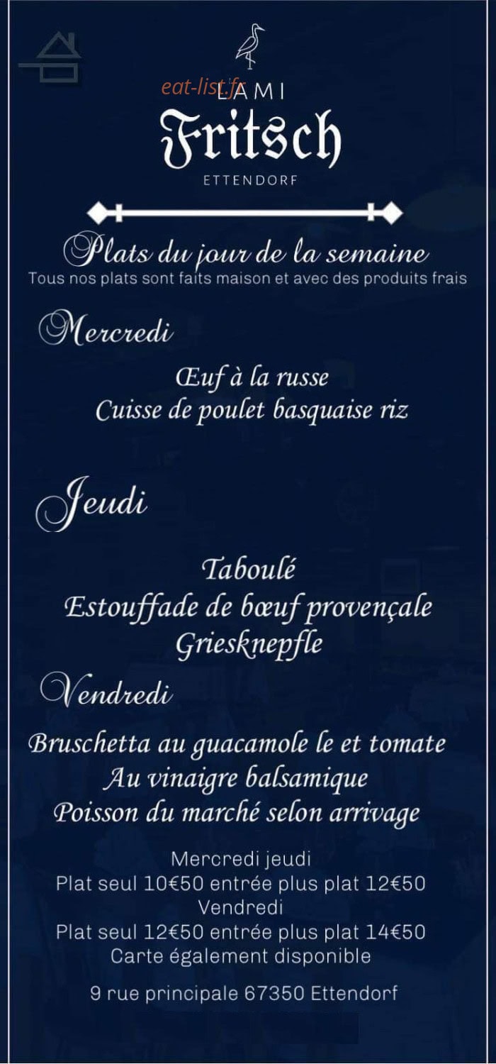 L'Ami Fritsch — carte page 1