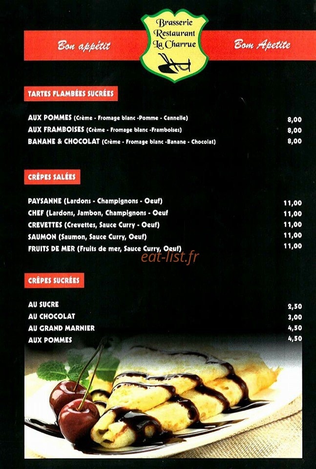 A la Charrue — carte page 2