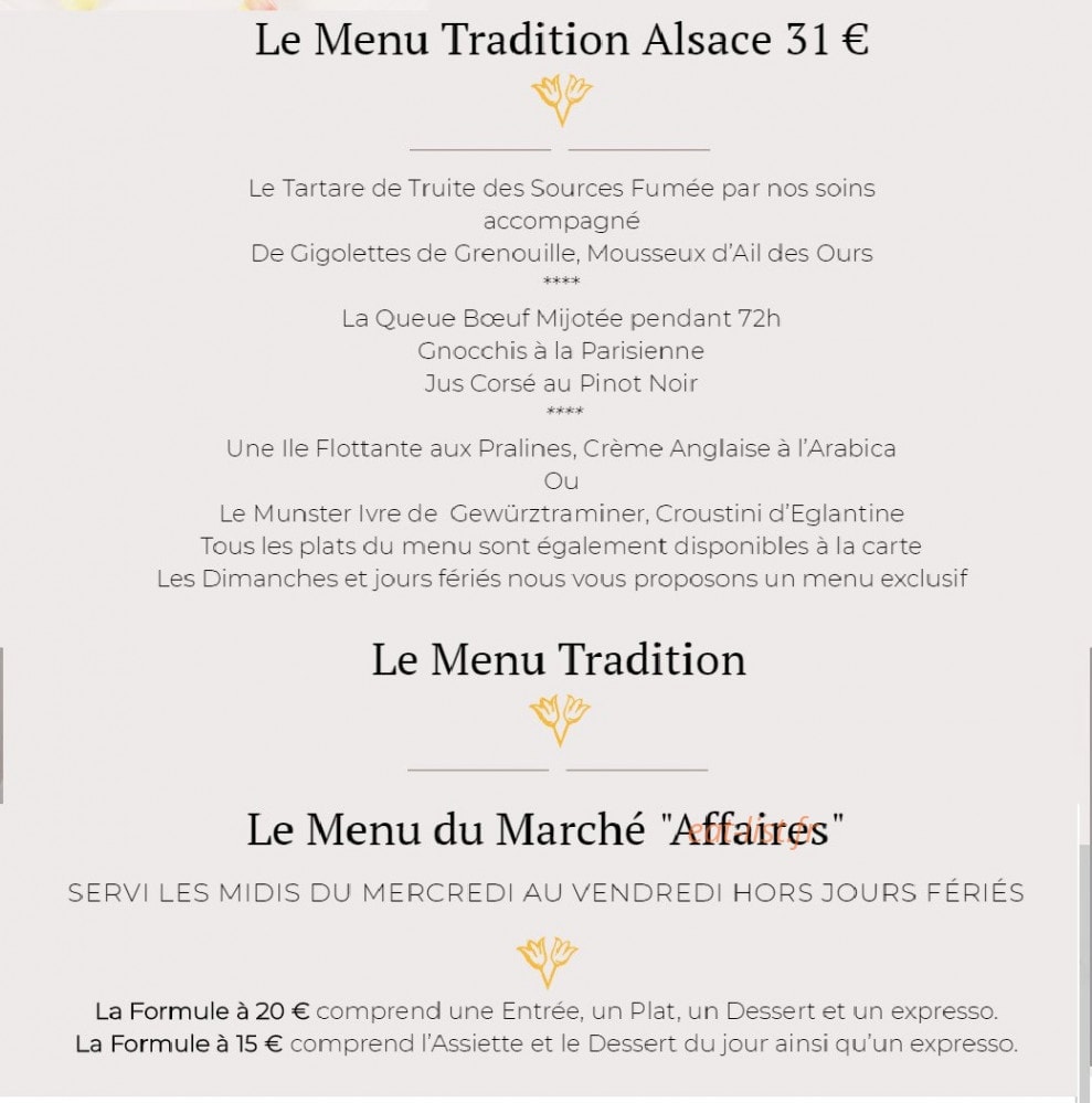 A l'Agneau — carte page 3