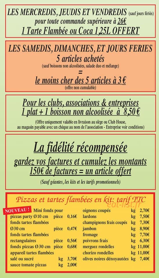 Pizza Len's — carte page 6