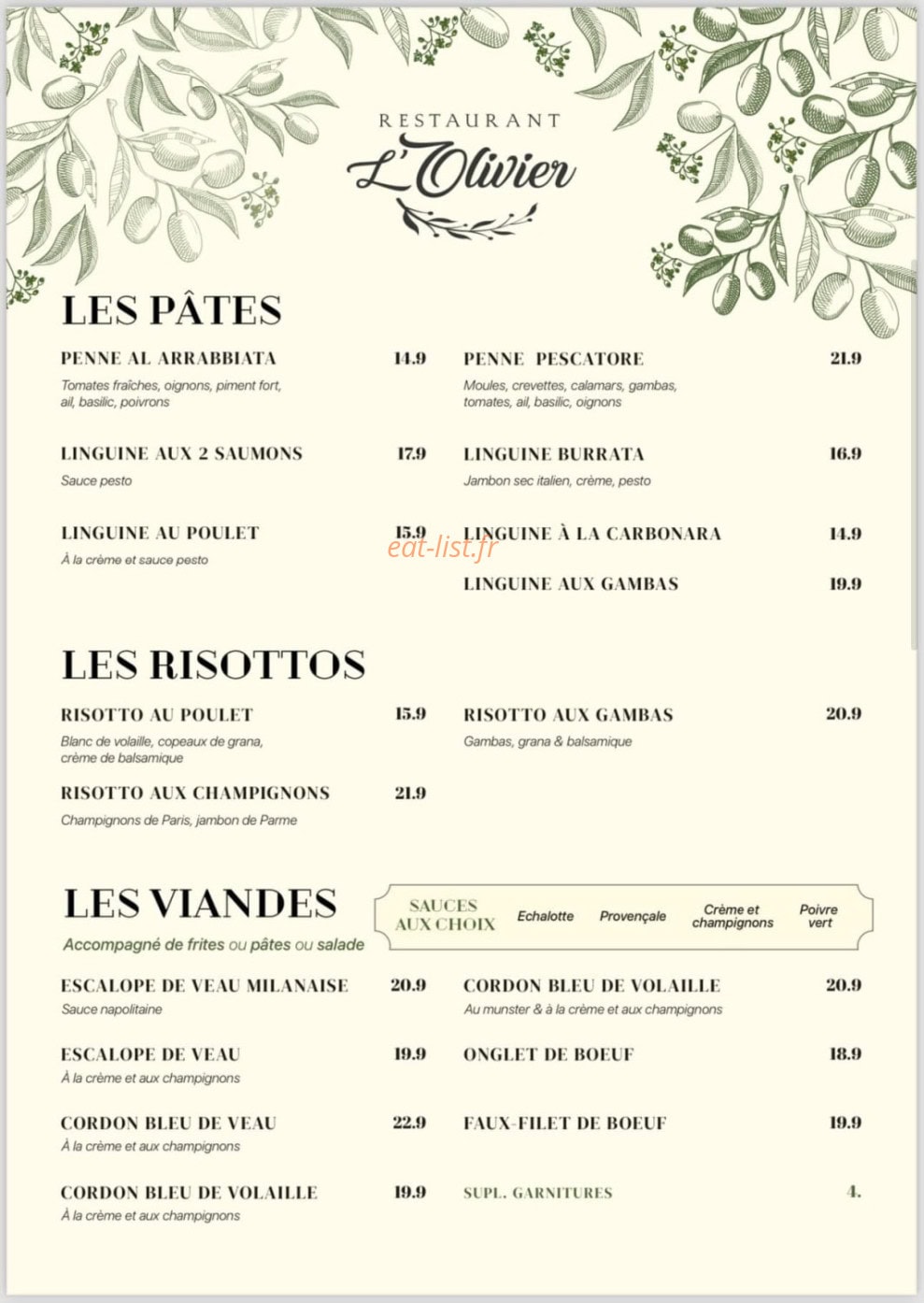 L'olivier — carte page 3