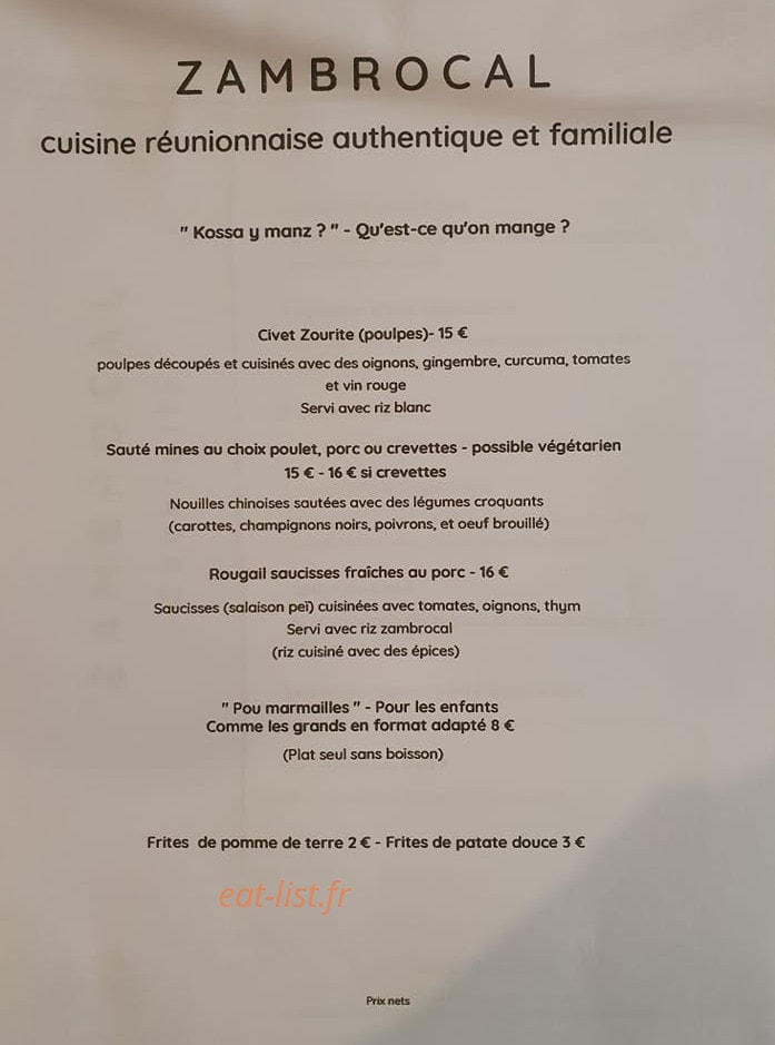 Zambrocal — carte page 1