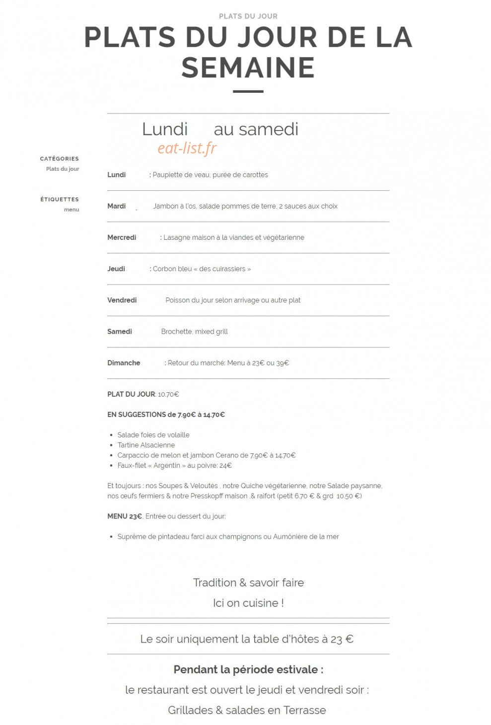 Beau Séjour — carte page 1