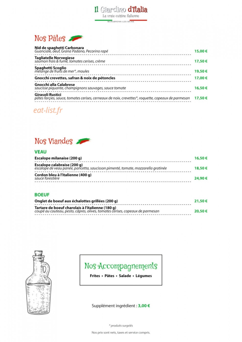 Il Giardino d'Italia — carte page 3