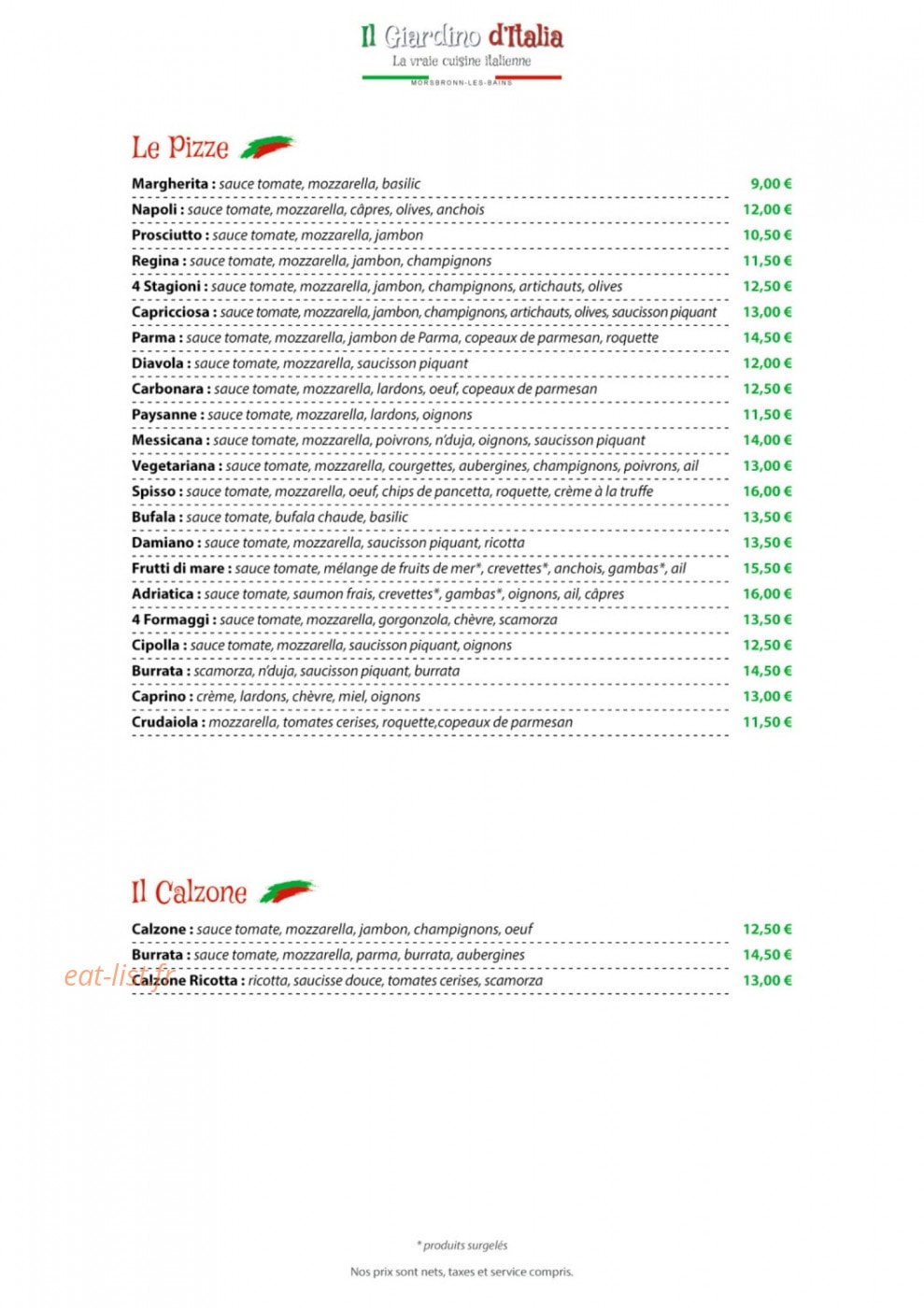 Il Giardino d'Italia — carte page 4