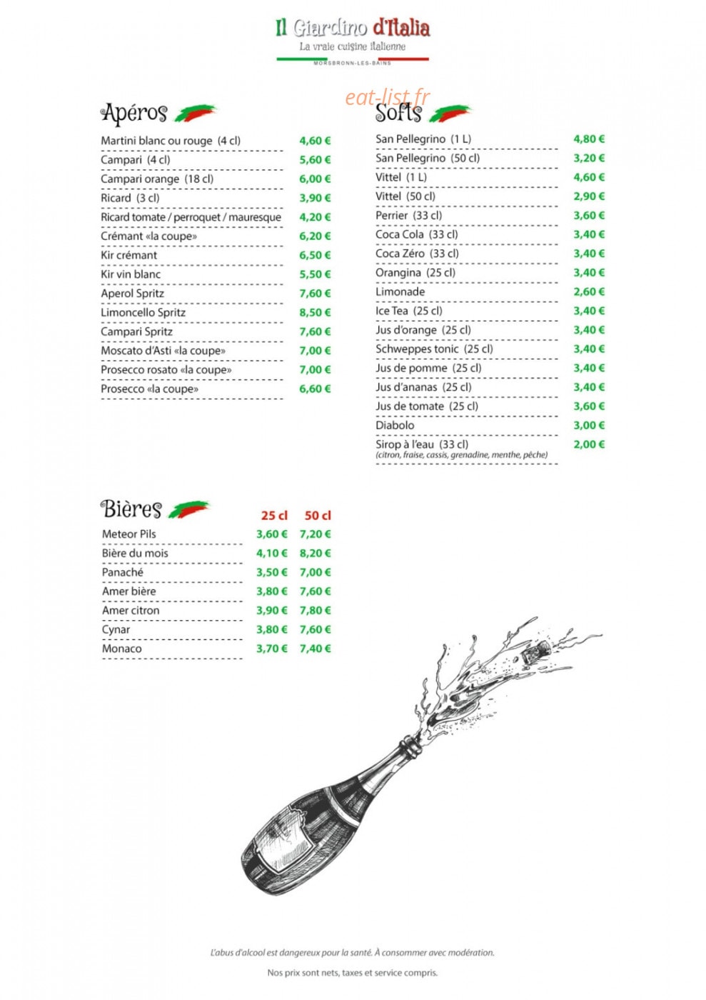 Il Giardino d'Italia — carte page 1