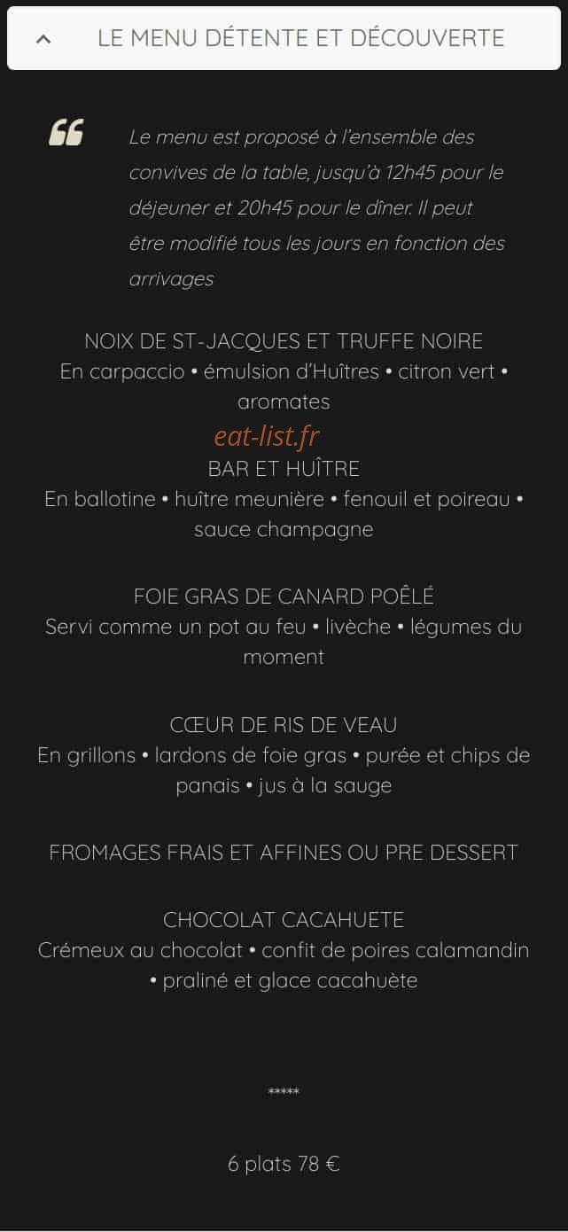La Source des Sens — carte page 7