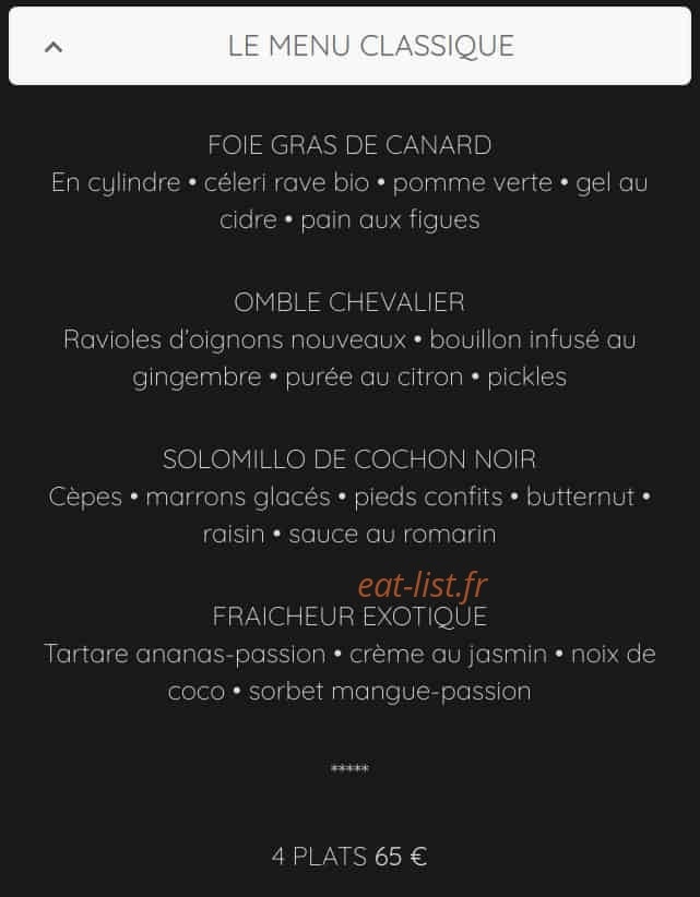 La Source des Sens — carte page 6