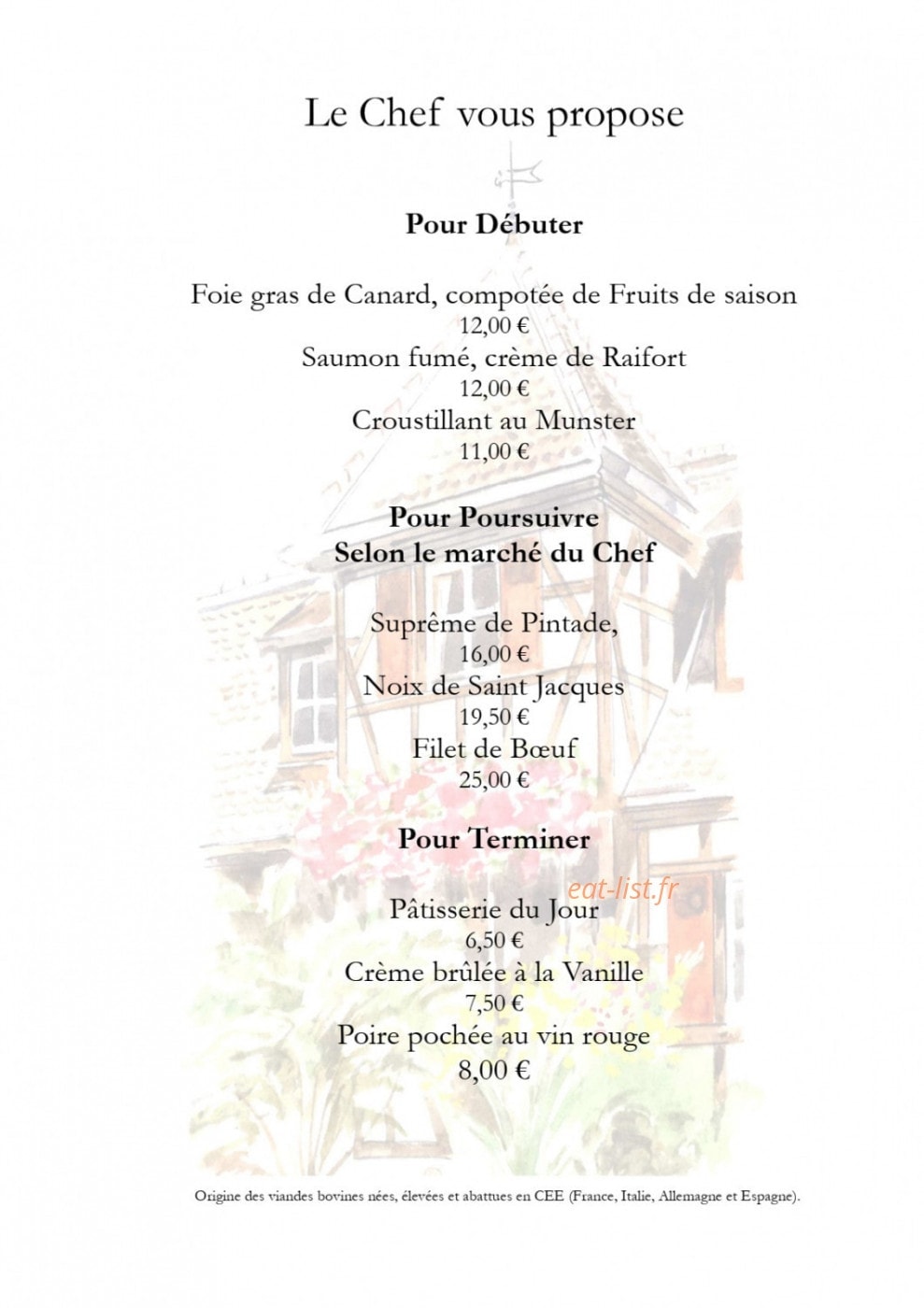 La Ferme de Marie Hélène — carte page 4