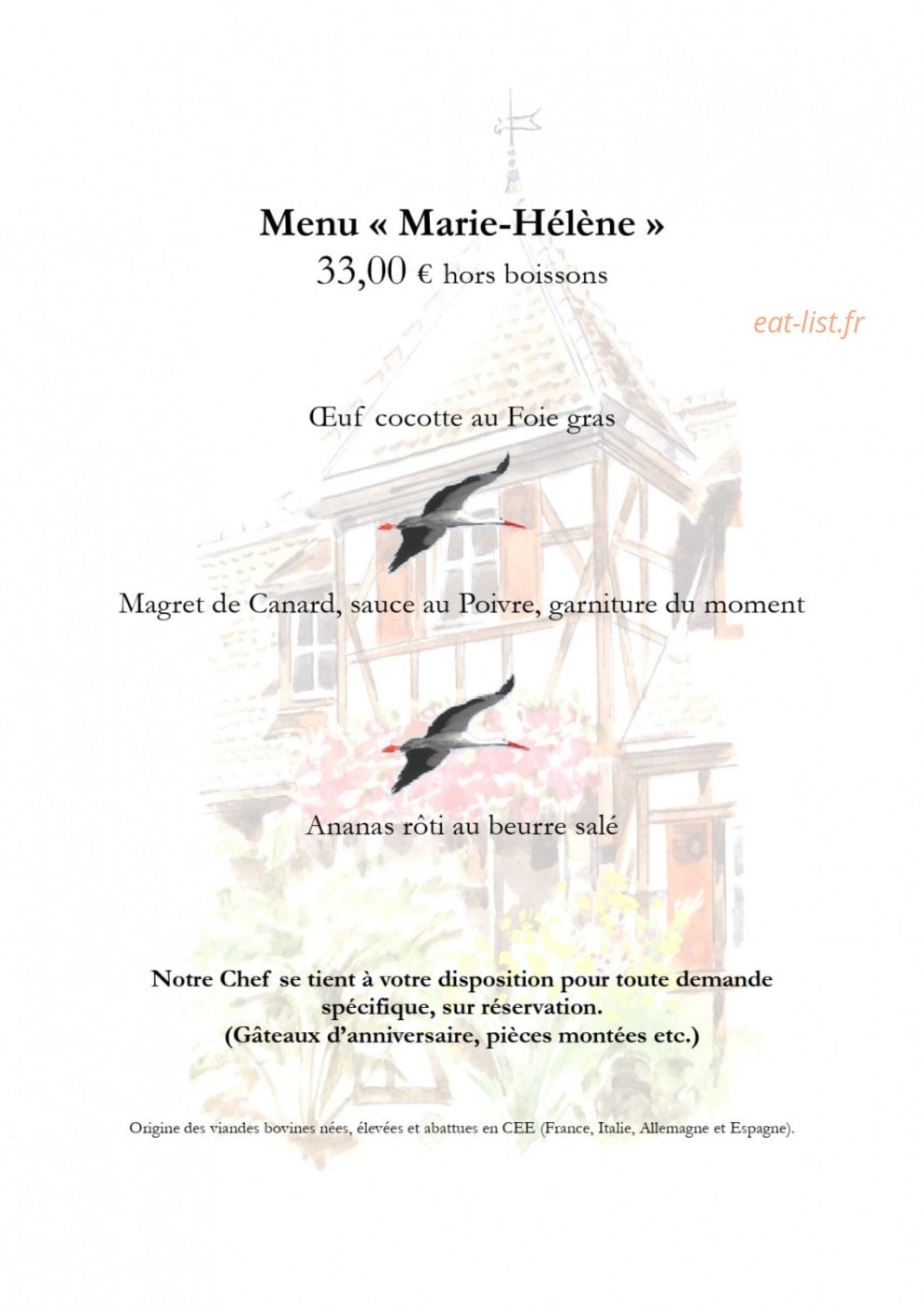 La Ferme de Marie Hélène — carte page 6