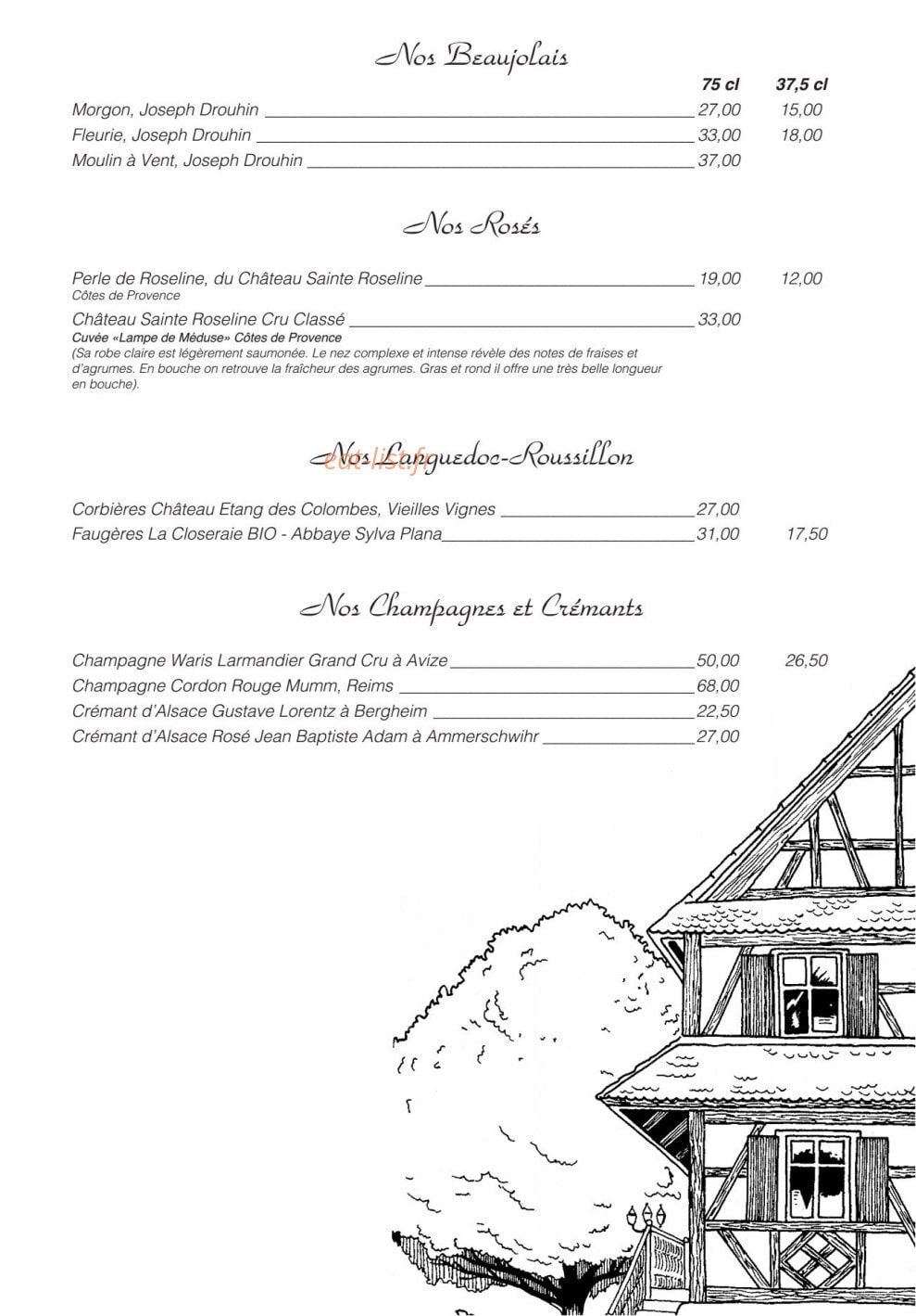 Le Marronnier — carte page 12