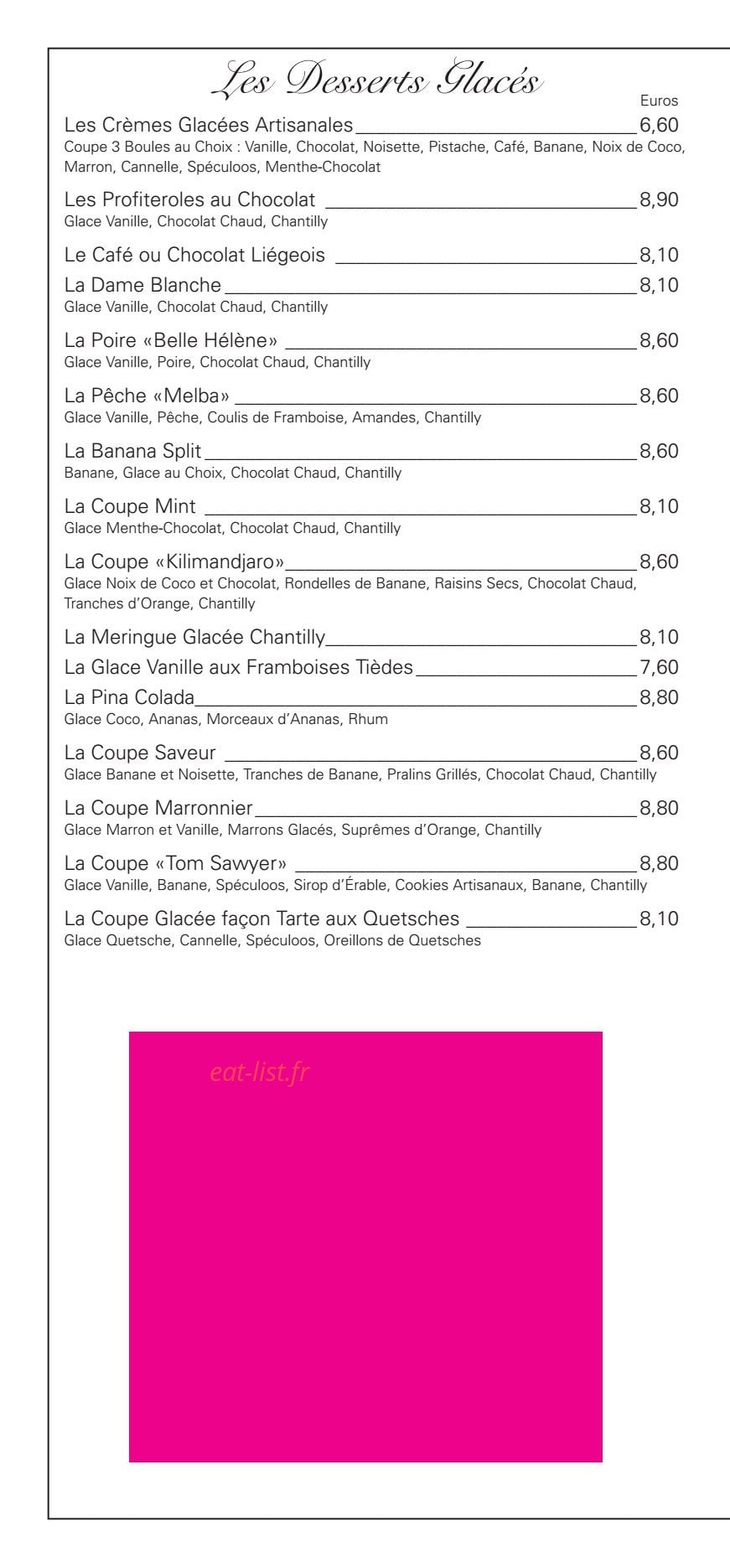 Le Marronnier — carte page 3