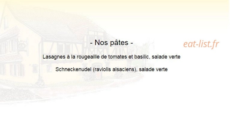 Restaurant du Tigre — carte page 3