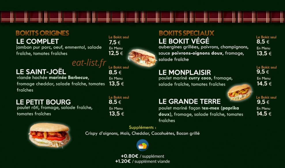 Chez Georgette — carte page 1