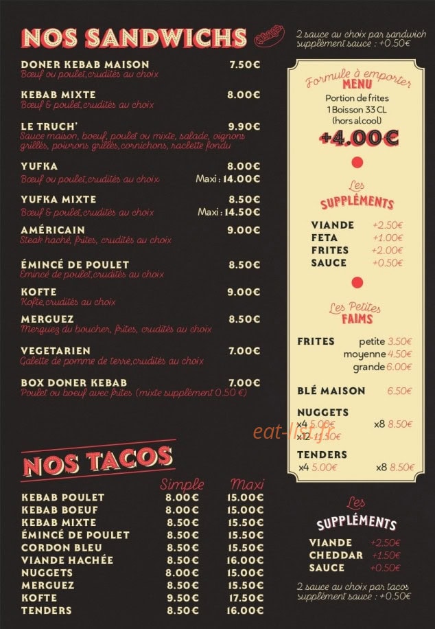 Le comptoir — carte page 2