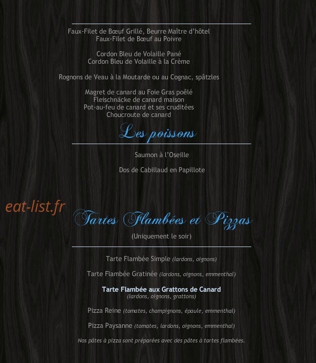 L'Oie Gourmande — carte page 2