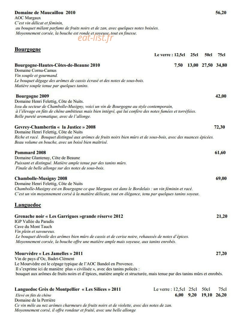 La Cour de Lise — carte page 8