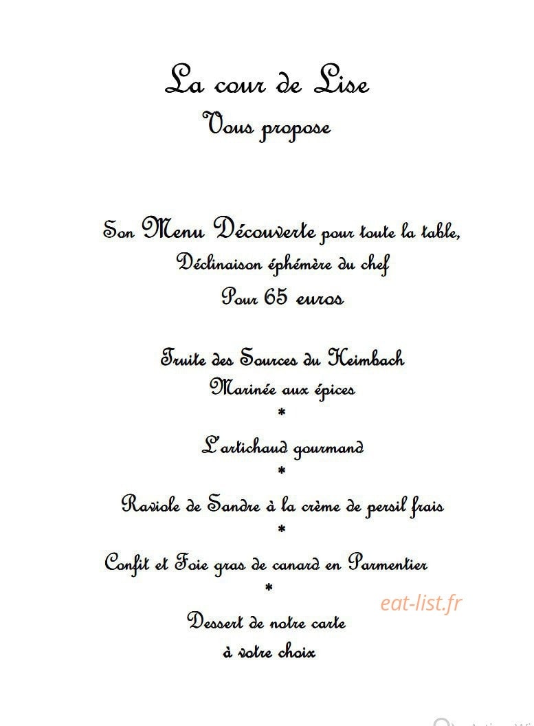 La Cour de Lise — carte page 4