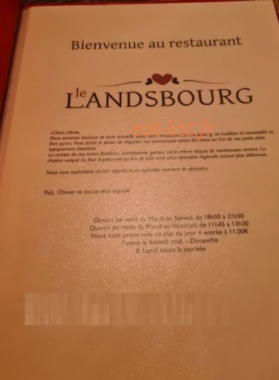 Le Landsbourg — carte page 1