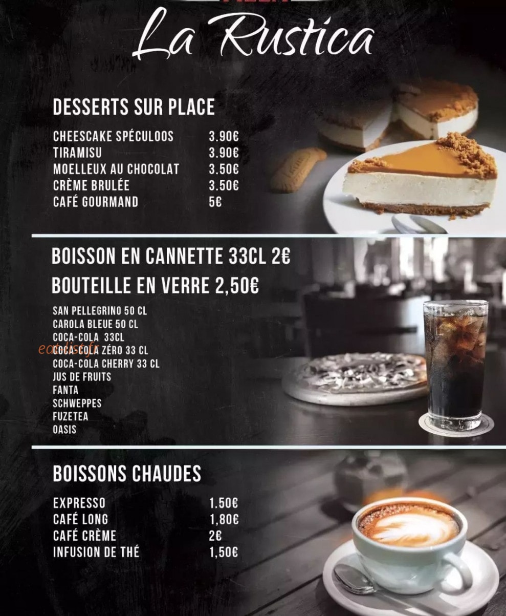 La Rustica — carte page 4