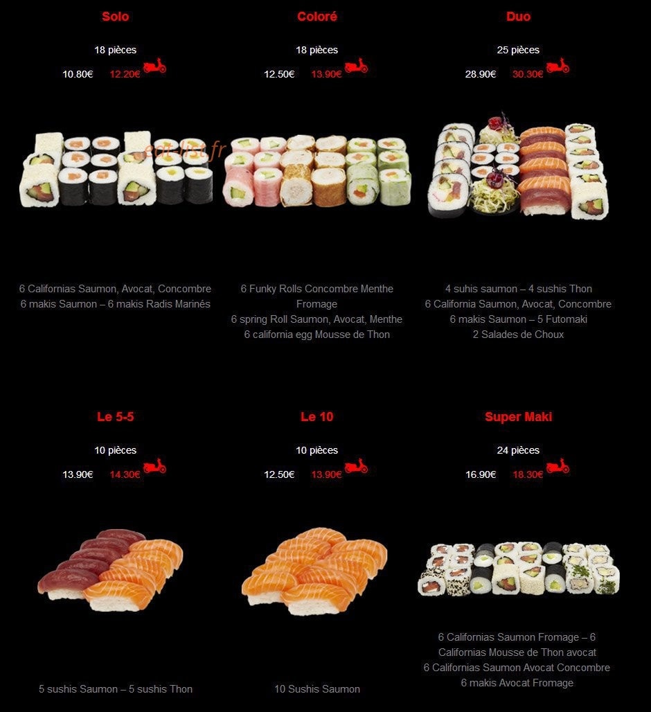 Sushi House — carte page 2