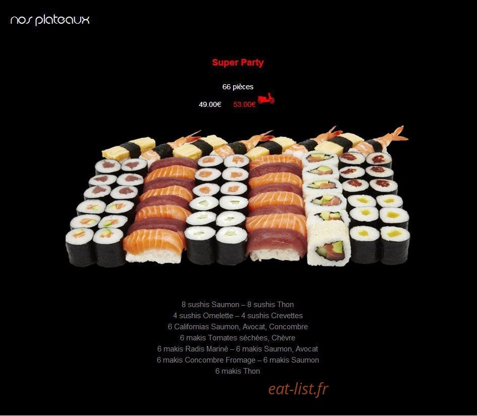 Sushi House — carte page 1