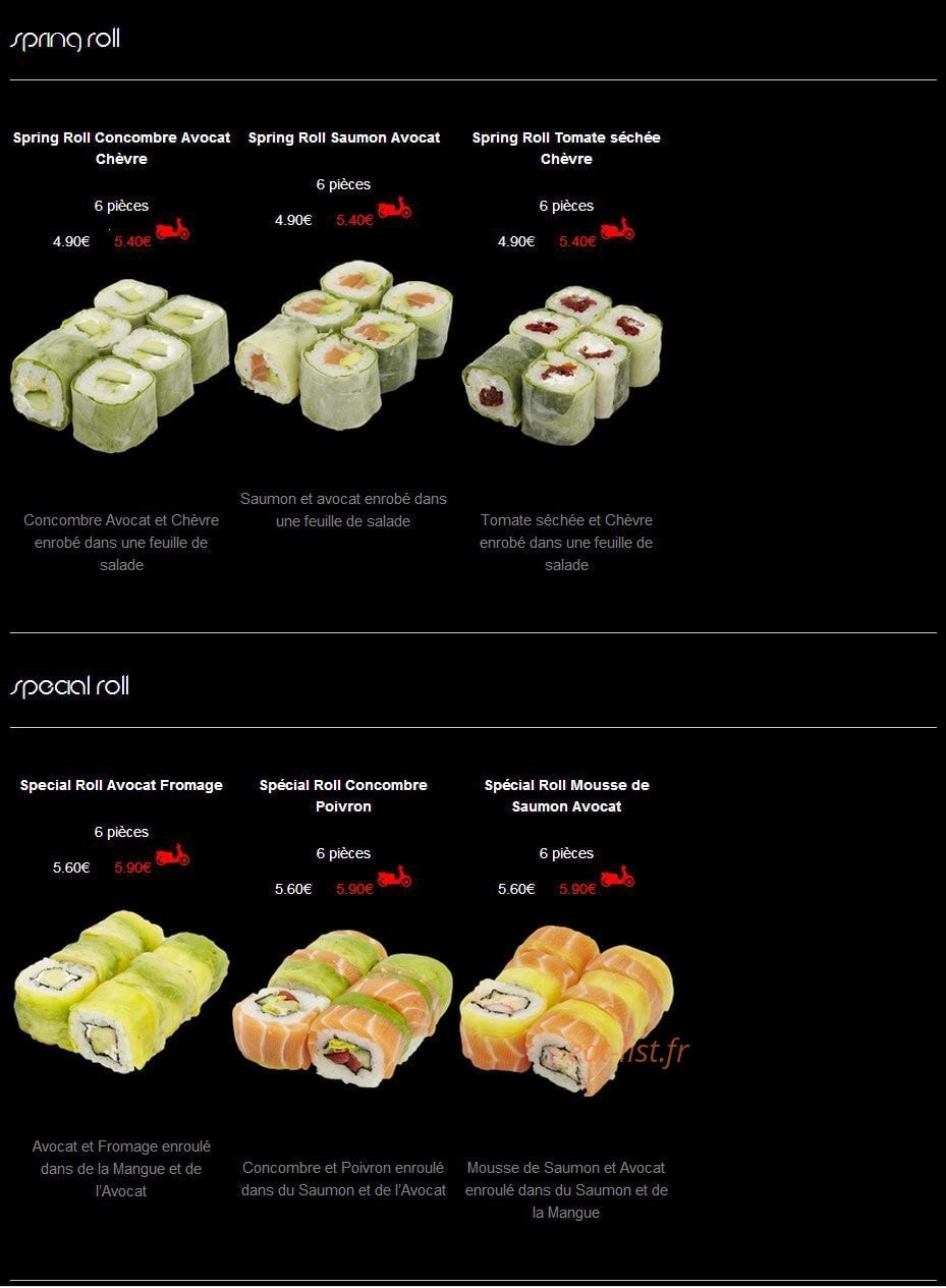 Sushi House — carte page 17