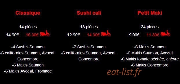 Sushi House — carte page 4