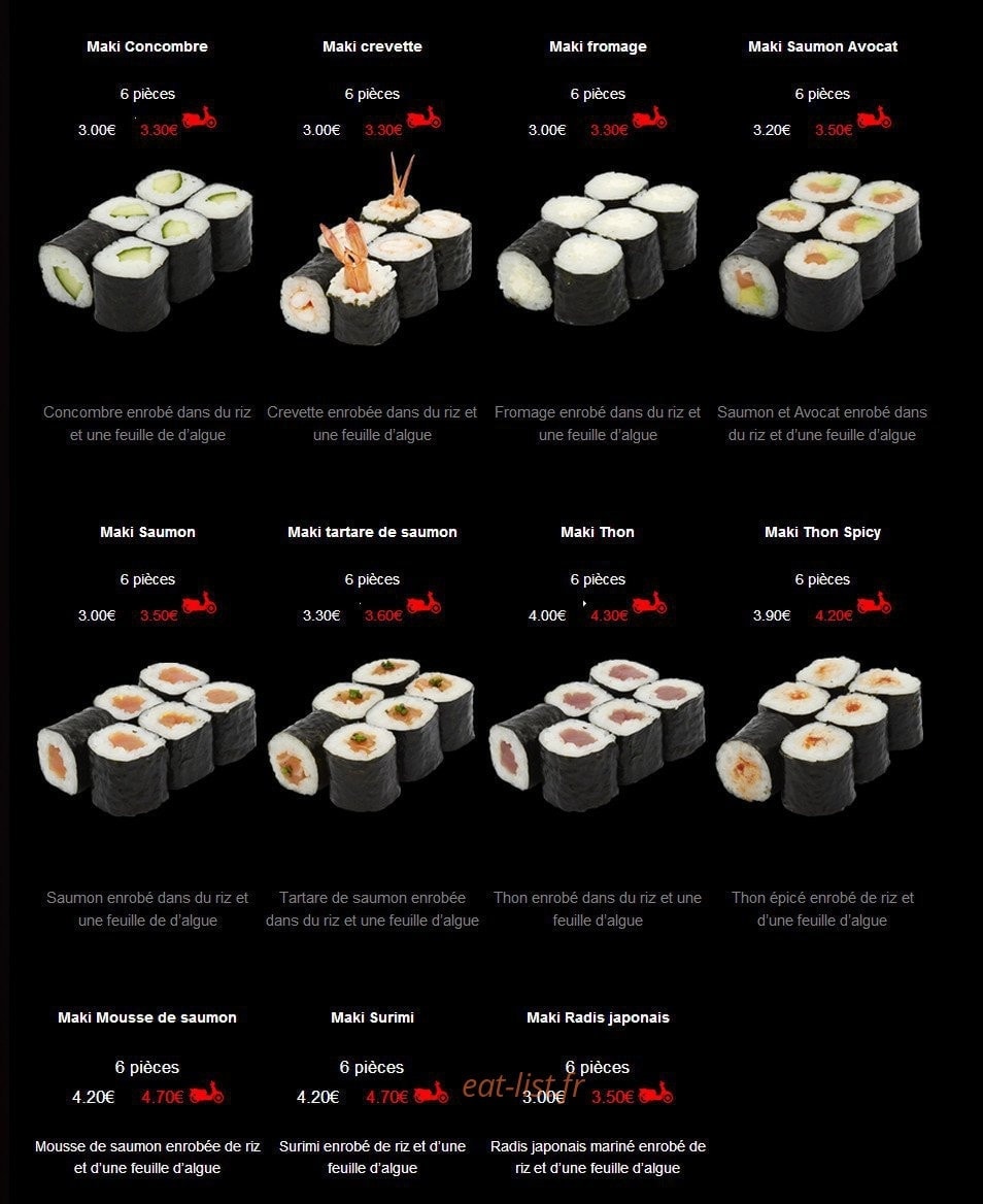 Sushi House — carte page 14