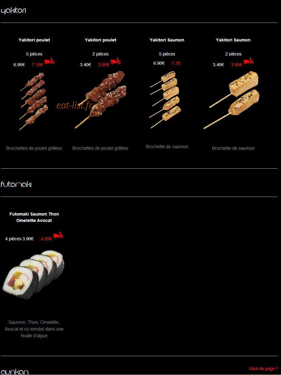 Sushi House — carte page 12