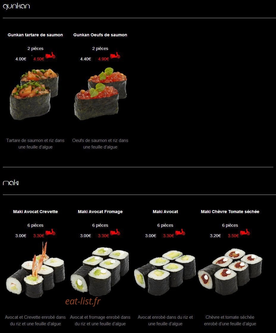 Sushi House — carte page 13