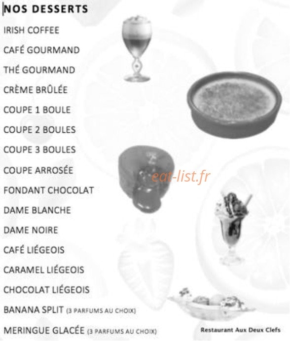 Aux Deux Clefs — carte page 5